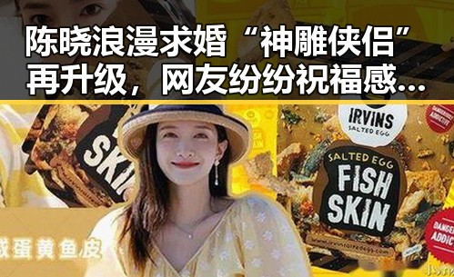 陈晓浪漫求婚“神雕侠侣”再升级，网友纷纷祝福感动落泪
